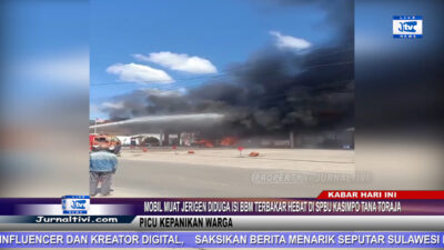 Berita Video : Mobil Muat Jerigen Diduga isi BBM Terbakar Hebat di SPBU Kasimpo Tana Toraja, Picu Kepanikan Warga