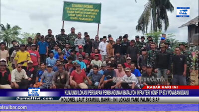 Berita Video : Kunjungi Lokasi Persiapan Pembangunan Batalyon Infanteri Yonif TP 873 Vovasanggayu, Kolonel Laut Syamsul Bahri : Ini Lokasi Yang Paling Siap