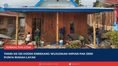 TMMD Ke-125 Kodim Enrekang Wujudkan Impian Pak Deri Punya Rumah Layak