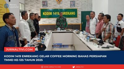 Kodim 1419 Enrekang Gelar Coffee Morning Bahas Persiapan TMMD ke-125 Tahun 2025