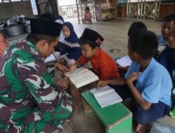 Satgas TMMD Kodim Enrekang Tak Hanya Bangun Infrastruktur, tapi Juga Akhlak Anak Desa Lewat Mengaji