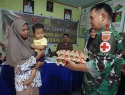 Cegah Stunting, TMMD Kodim Enrekang Ajak Warga Peduli Gizi Anak