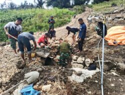 TMMD Kodim 1419/Enrekang Tuntaskan Gorong-Gorong, Warga Pekalobean Apresiasi