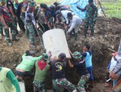 Satgas TMMD Kodim 1419/Enrekang Pasang Gorong-Gorong untuk Lindungi Jalan dari Erosi