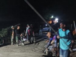 Satgas TMMD 125 Kodim Enrekang Lembur Cor Jalan Bersama Warga di Pekalobean