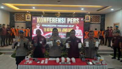 Breaking News : Sat Narkotika Polrestabes Makassar Berhasil Ungkap 13 Kg Sabu