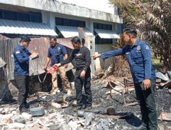 Tim Labfor Polda Sulsel Lakukan Olah TKP Kebakaran SMPN 2 dan SMK PGRI Enrekang