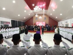Bupati Enrekang Kukuhkan 70 Anggota Paskibraka untuk HUT ke-80 RI