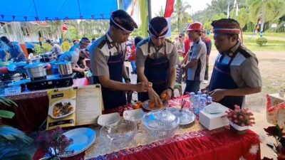 Lomba Unik, Memasak Tercepat Diikuti 32 Bapak Pegawai PT MUL Dalam Rangka Hut RI Ke 80