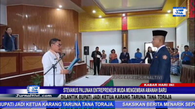 Berita Video : Stevanus Palunan, Entrepreneur Muda Mengemban Amanah Baru, Dilantik Bupati Jadi Ketua Karang Taruna Tana Toraja