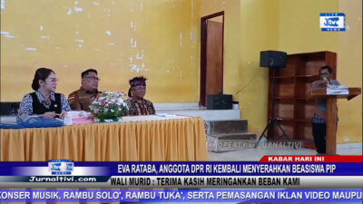 Berita Video : Eva Rataba, Anggota DPR RI Kembali Menyerahkan Beasiswa PIP, Wali Murid : Terima Kasih Meringankan Beban Kami