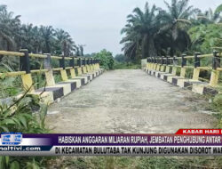 Berita Video : Dibangun 2023 Dengan Anggaran Miliaran, Jembatan Penghubung Antar Desa di Kecamatan Bulutaba Tak Kunjung Digunakan Disorot Warga