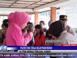 Berita Video : Polres Tana Toraja Gelar Pasar Murah, 10 Ton Beras Terjual Habis
