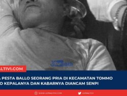 Gegara Pesta Ballo Seorang Pria di Kecamatan Tommo Diganco Kepalanya dan Kabarnya Diancam Senpi