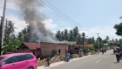 1 Rumah Warga di Topore Terbakar Kerugian Capai 250 Juta