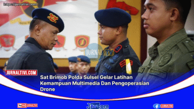 Sat Brimob Polda Sulsel Gelar Latihan Kemampuan Multimedia Dan Pengoperasian Drone