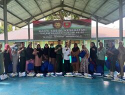 HUT ke-80 TNI, Kodim 1419 Enrekang dan BAZNAS Salurkan Sembako Untuk Kaum Dhuafa