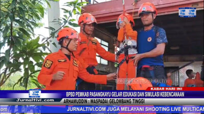 Berita Video : BPBD Pemkab Pasangkayu Gelar Edukasi dan Simulasi Kebencanaan, Arhamuddin : Waspadai Gelombang Tinggi