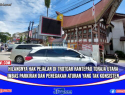 Hilangnya Hak Pejalan Kaki di Trotoar Rantepao, Imbas Parkiran dan Penegakan Aturan Yang Tak Konsisten