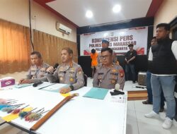Breaking : Reskrim Polsek Biringkanaya Berhasil Lumpuhkan ‘ Dor ‘ Satu Anggota Geng Motor yang Mengancam Polisi Pakai Sajam 