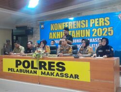 Berita Foto : Polres Pelabuhan Makassar Gelar Rilis Akhir Tahun 2025