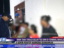 Berita Video : BNNK Tana Toraja Gelar Tes Urin di Terminal Makale, 9 Sopir Positif Narkoba Diamankan