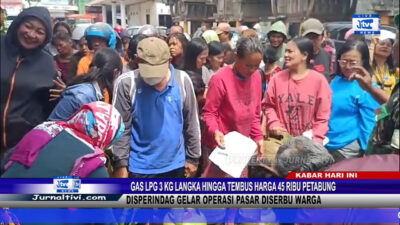 Berita Video : Gas LPG 3 Kg Langka Hingga Tembus Harga 45 Ribu Pertabung, Disperindag Gelar Operasi Pasar Diserbu Warga