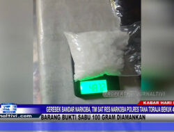Berita Video : Gerebek Bandar Narkoba, Tim SatRes Narkoba Polres Tana Toraja Bekuk 4 Orang Pelaku, Barang Bukti Sabu 100 Gram Diamankan