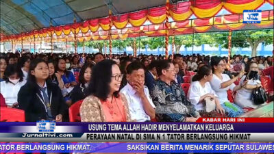 Berita Video : Usung Tema Allah Hadir Menyelamatkan Keluarga, Perayaan Natal di SMA N 1 Tator Berlangsung Hikmat