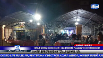 Berita Video : Turnamen Domino Kerukunan Keluarga Soppeng Pasangkayu Cup Resmi Bergulir, Panitia Siapkan Hadiah Total Puluhan Juta
