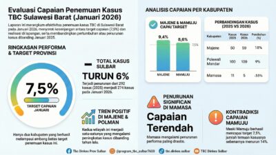 Provinsi Sulbar Perkuat Penemuan dan Penanganan Kasus TBC 2026