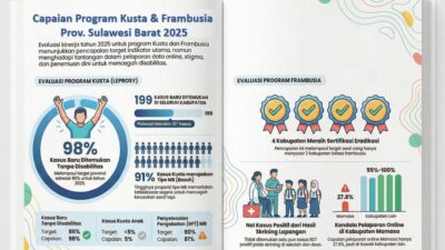Pengendalian Kusta dan Frambusia Meningkat, DKPPKB Sulbar Fokus Eliminasi Penyakit Tropis