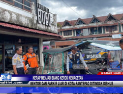Berita Video : Kerap Menjadi Biang Kerok Kemacetan, Bentor dan Parkir Liar di Kota Rantepao Ditindak Dishub