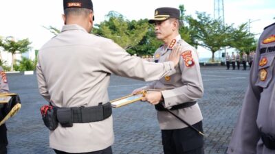 Ungkap 15 Kasus Curanmor, 11 Personel Polresta Mamuju Diberi Penghargaan