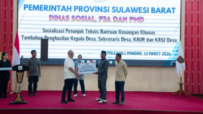 173 Desa di Polman Terima Bantuan Sebesar Rp3,3 Miliar Dari Gubernur Sulbar