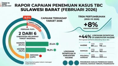 Penemuan Kasus TBC Sulbar Naik 8 Persen, Dua Kabupaten Lampaui Target Nasional