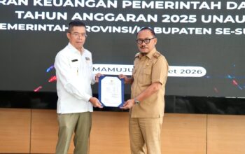 Gubernur Sulabr Serahkan LKPD Unaudited TA 2025 Tepat Waktu, BPK RI Beri Apresiasi