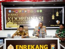 Kapolres Enrekang Pimpin Rakor Pengamanan Mudik Lebaran, Libatkan Forkopimda dan Stakeholder