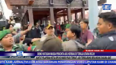 Berita Video : Demo Ratusan Massa Pencinta Adu Kerbau di Toraja Utara Ricuh, Buntut Pelaporan Ketua BPS ke Mabes Polri Terkait Judi Terselubung Berlindung Diacara Adat