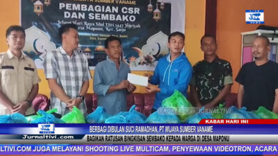 Berita Video : Berbagi Dibulan Suci Ramadhan, PT Wijaya Sumber Vaname Bagikan Ratusan Bingkisan Sembako Kepada Warga Desa Maponu