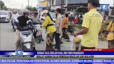 Berita Video : Berbagi Takjil Dibulan Puasa, Umat Hindu Pasangkayu Merajut Harmoni Dalam Perbedaan Menjelang Hari Raya Nyepi