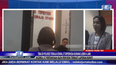Berita Video : Tiba di Polres Toraja Utara, IT Diperiksa Kurang Lebih 4 Jam, Dicerca 37 Pertanyaan Oleh Penyidik Terkait Laporan Bupati