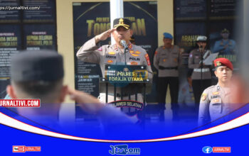 Kasat Lantas Polres Toraja Utara Berganti, Kapolres Pimpin Upacara Sertijab