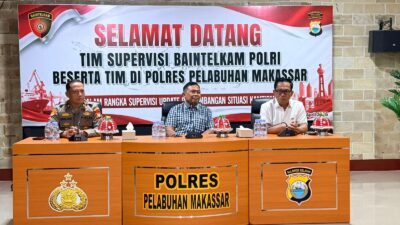 Polres Pelabuhan Makassar Terima Supervisi Mabes Polri, Sinergi Polisi dan Masyarakat Jadi Fokus Utama