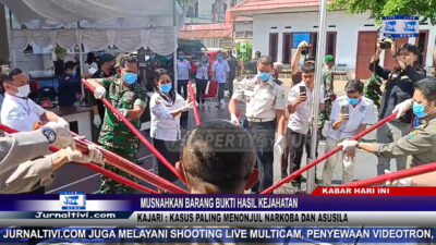 Berita Video : Musnahkan Barang Bukti Hasil Kejahatan, Kajari : Kasus Paling Menonjol Narkoba dan Asusila