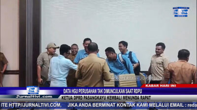 Berita Video : Data HGU Perusahan Tak Dimunculkan Saat RDPU, Ketua DPRD Pasangkayu Kembali Menunda Rapat