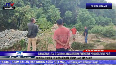 Berita Video : Tambang Emas Ilegal di Kalumpang Mamuju Produksi Emas 10 Gram Perhari Digerebek Polisi, Pemodal Diduga Oknum Anggota Dewan, ASN dan Kades