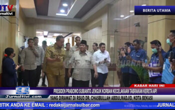 Berita Video : Presiden Prabowo Subianto Jenguk Korban Kecelakaan Tabrakan Kereta Api yang Dirawat di RSUD dr. Chasbullah Abdulmadjid, Kota Bekasi