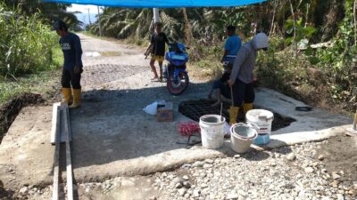 PT MUL Benahi Jalan Penghubung Tobadak Tujuh Menuju Tobadak Dua Pakai Dana CSR
