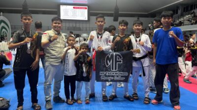 Tim MF Taekwondo Mamuju Raih Dua Medali Emas di Kejuaraan Patriot Indonesia Taekwondo Championship